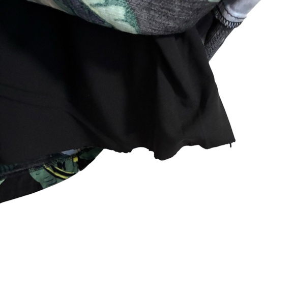 Banana Republic Black Linen Tunic Dress with Blue Floral Print - Picture 7 of 10